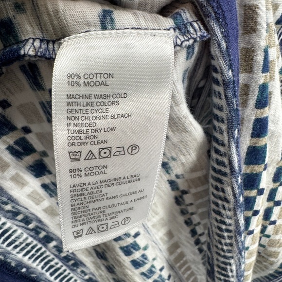 Tommy Bahama Dress Womens Size S Blue Green Geo Print Mixed Media‎ Above Knee - Picture 11 of 13